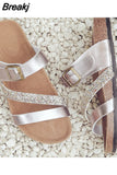 Trends Women's Sandals Cork Beach Slippers Summer Flat House Shoes Fashion Slides Casual Women Footwear Flip-flops