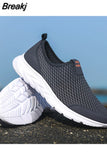 Men's Casual Shoes Large Size Breathable Outdoor Flat Mesh Lightweight Sneakers Fashion Running Shoes Zapatillas Comodas