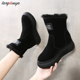 Bottom Side Chain Warm Comfortable Snow Boots for Women In 2024 Winter New Fashion Casual Casual Short Boots for