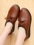 Kitchen Work Shoes for Women Restaurant Non-slip Walking Shoes Big Size 42 Flat Heel Oxford Flats Woman Fur