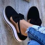 New Women's Shoes With Thick Soles, Ladies' Sandals, Large Size Bows And Single