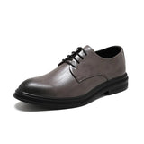 Breakj Size Men's Casual Male Shoes 46 Business Dress Groom Wedding Shoes 45 British Suit Small Leather Shoes