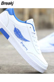 sports and leisure board shoes, low top and shallow mouth, casual small white shoes, lace up, men's fashion sports