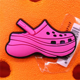 Pink Perfume Shoe Charms Decorations Pajamas Sleeping Bag PVC Croc Jibz Sandals Designer Buckle for Kids Party