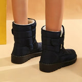 Platform Waterproof Snow Boots for Women 2023 Soft Sole Keep Warm Winter Boots Woman Non Slip Ankle Booties Plus
