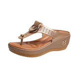 Women New Summer Sandals Open Toe Beach Shoes Flip Flops Wedges Comfortable Slippers Cute Sandals Plu Size 35~43 Chaussure
