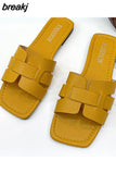 Selling Summer Slipper Ladies Slides Sandals New Fashion Design Beach Flip Flops Flat Shoes Shoes For Women Slippers