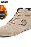 Men Boots Casual Leather Luxury High Top Sneakers Luxury Loafer Shoes for Men Motorcycle Ankle Boots 2023 New In