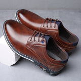 Men Shoes Business Brand Leather Shoes Fashion Casual Shoes for Men Black Brown Breathable Loafers Comfort Men'shoe