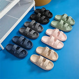 Thick Platform Slippers Women Summer Beach Eva Soft Sole Slides Sandals Woman Indoor Bathroom Anti-Slip Cloud