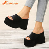 High Heeled 2023 New Fashion Women Sandals European Style Street Printed Sandals Slipper Vintage Comfy Walking