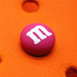 Single Sale Chocolate Candies Shoe Charms Accessories Simulation Rainbow Beans Shoe Decoration fit croc jibz Kid's