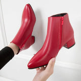 Breakj Boots Women's Slippery 2023 New Martin Boots Tips Thick And Internal Height Locomotive Boots In Good