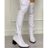 Big Size 33-48 2023 High Quality Shoes Woman Over The Knee Boots Female Square Heels Shoes Women Long Boots Woman