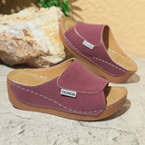 Breakj Summer New Slope And Slippers Women Thick Bottom Lady Cool Drag Casual Lightweight Large Size Ladies Ladies