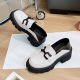 Loafers Luxury Woman Pumps Women Shoes 2023 New Authentic Leather Platform High Heels Party ladies Shoes Wedges