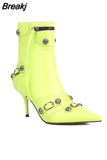 Knee High Boots 2023 Winter Boots Brand New Super High Thin Heels With Rivet Retro Fashion Cool For Women Summer