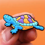 1pcs Gun Style Shoe Charms Revolver UZI Turtle PVC Shoe Accessories Decoration Fit Croc Jibz Party Kids Gifts