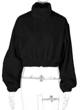 Furry Jackets Turn Down Collar Zipper Soft Women's Winter Autumn Thick Fashion Warm Crop Coats Streetwear Outwear