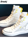 Women's Sneakers New Spring Canvas Lace-Up Vulcanized Shoes Summer Breathable White Casual Women