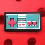 Heart-Shaped Shoe Charms Game Console Controller Audio Tape Shoe Accessories Decoration Fit Croc Jibz Kids Party Gifts