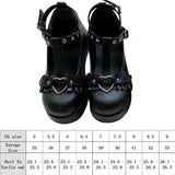 Brand Girls Platform Wedges Angel Bat Marry Janes Pumps Buckle Women's Pumps New INS Cosplay Lolita Japanese Shoes
