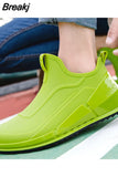 Rain Boots Men's Tide Short Rain Boots Non-slip Kitchen Takeaway Water Shoes Thick-soled Overshoes Fishing Rubber