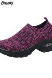 Autumn Women Breathable Mesh Sneakers Elastic Slip On Platform Vulcanized Shoes Running Shoes Walking Tennis Sock