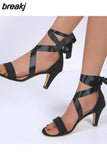 Sandals Women 2023 New Simple Back Zipper Fishmouth High Heels Women Shoes Summer Fashion Stiletto Women