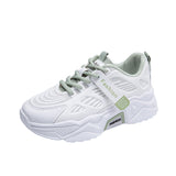 Shoes Female Fall 2023 New Breathable Korean Sneakers Ins Thick Platform Student Running Women's