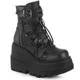 Design Ladies High Platform Boots Fashion Rivet Goth High Heels Boots Women Cosplay Wedges Punk Shoes