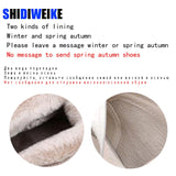 Women Ankle Autumn Boots Ladies Flat Shoes Woman Genuine Leather Lace up Casual Boots Female Motorcycle Boot