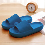 Leopard Thick Platform Slippers for Women Home Couple Soft Sole Slide Sandals Woman 2023 Summer Beach Flip Flops