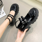 Women's Lolita Shoes 2023 New Women's Buckle Casual Shoes Thick Heel Women's Mary Jane Shoes Women's High