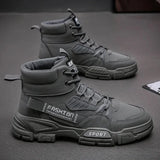 Boots Men Comfort Desert Boot Retro Casual High Top Shoes for Men Fall Winter Non-slip Hiking Booties Botas Hombre