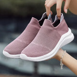 Breakj Women's Shoes Autumn New Couple Flying Socks Mesh Cloth Shoes Trend Fashion Casual Sneakers Ladies Running