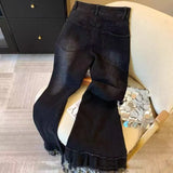 Breakj Leg Set Thin Drawstring Pile Socks Crucifix Design Boots Horn Socks Tide