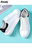 Women's Shoes Spring 2023 New Leather Summer Casual Flat Platform Male White Shoe Couples Fashion Sneakers Tennis Female Size