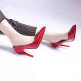 Spring and Autumn Women High Heel Single Shoes Wearing Pointed Solid Color Simple Shallow Mouth Sexy Women's Shoes
