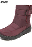 Women Boots Lightweight Winter Shoes Woman Waterproof Boots For Women Non-Slip Snow Boots Ladies Female Footwear Botas