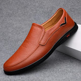 Men Casual Shoes outdoor Luxury Brand 2023 genuine Leather Mens Loafers Moccasins Breathable Slip on Black Driving Shoes
