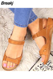 Summer Open Toe Comfy Sandals Super Soft Sole Premium Orthopedic Low Heels Comfortable Sandals for Women Luxury Shoes