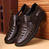 Summer New Shoes Genuine Leather High Quality Men's Casual Shoes Male Brand Sandals