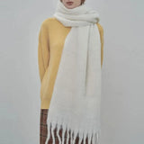 Shipping 2023 Winter Plaid Vintage Scarf Women Men Preppy Scarves Warm Pashmina Foulard Bufanda Male Mujer Thick Wrap