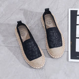 Women's Shoes New Fashion Braid Mesh Breathable Lightweight Flat Bottomed Casual Shoes for Women Zapatos De