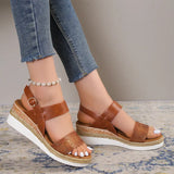 Print Wedge Sandles for Women 2023 Summer Plus Size Platform Sandals Woman Lightweight Non Slip Beach Sandalias De