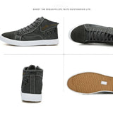 Shoes for Men 2023 Summer New Men's Casual Shoes High Top Vulacnized Shoes Male Flats Lace-up Sneakers Zapatos