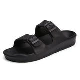 Sandals Women Men 2021 New Lightweight Candy Color Two Buckle Flats Slippers EVA Comfortable