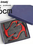 Word Buckle Sandals Women Summer New Fairy Style Small Wild High Heels Fine Heel Fashion Shoes Women Sandals