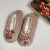 Fluffy Female Floor Slipper Women's Winter Shoes Warm Thick Fur Plush Anti-Skid Grip Sole Cute Funny Indoor Home House